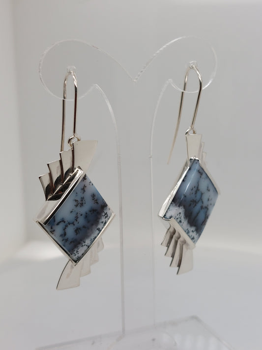 Dentritic Agate Earrings