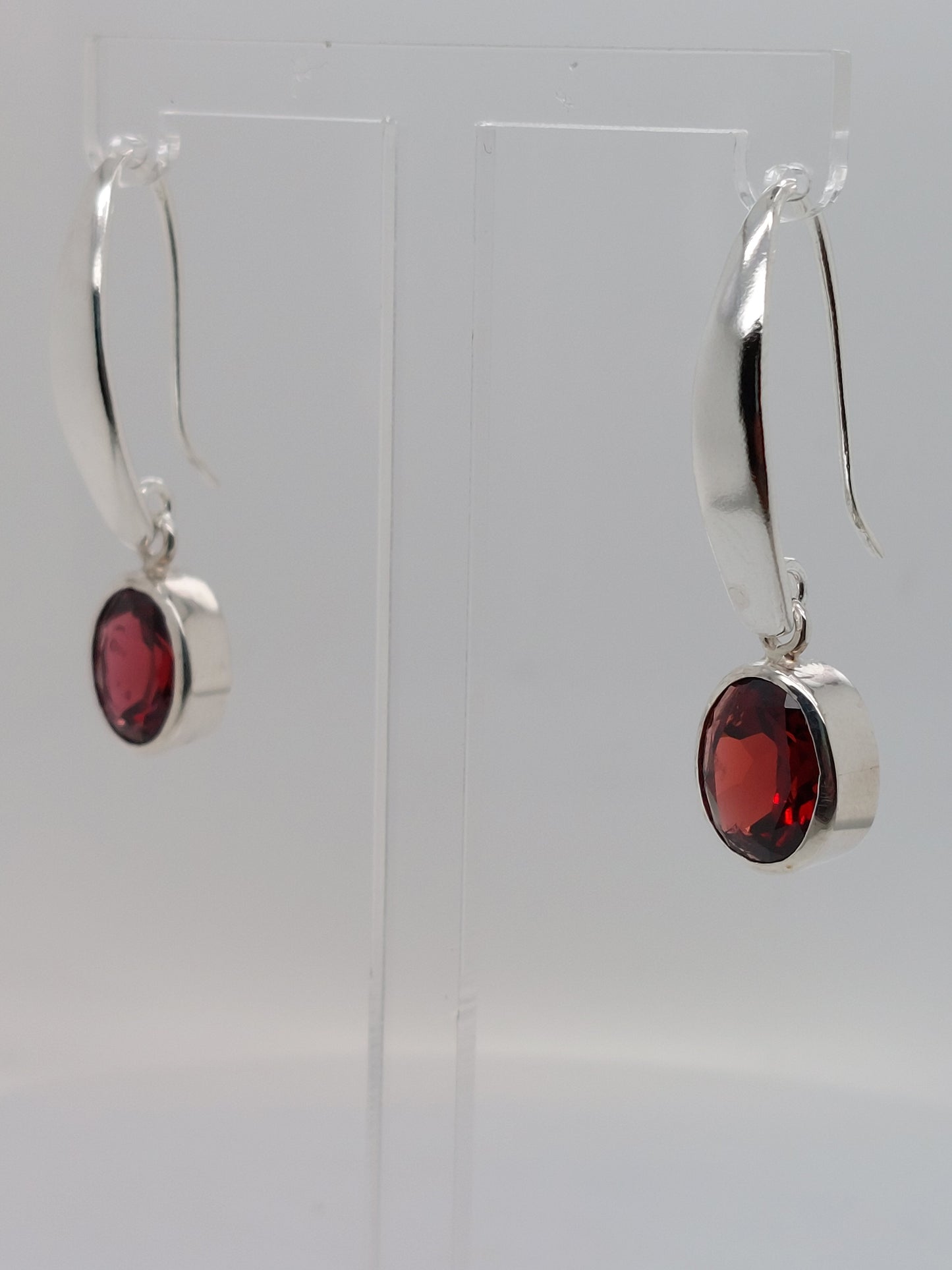 Garnet Drop Earrings