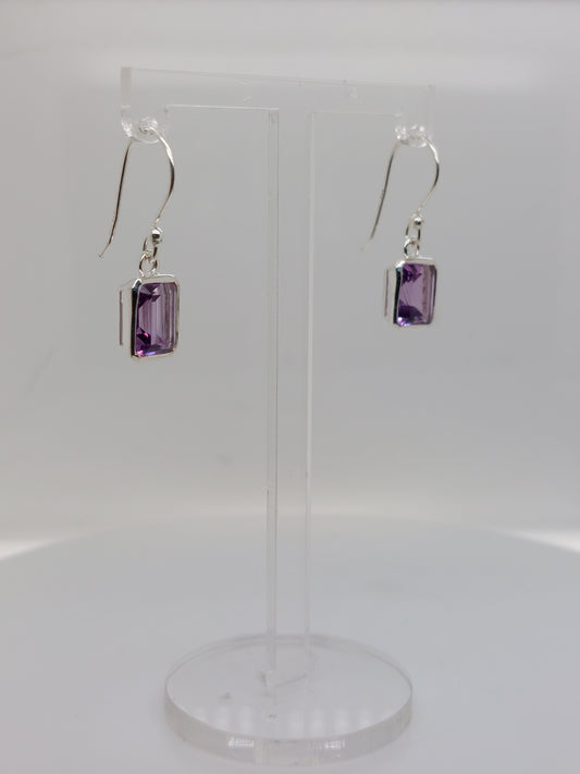 Rectangle Amethyst Drops