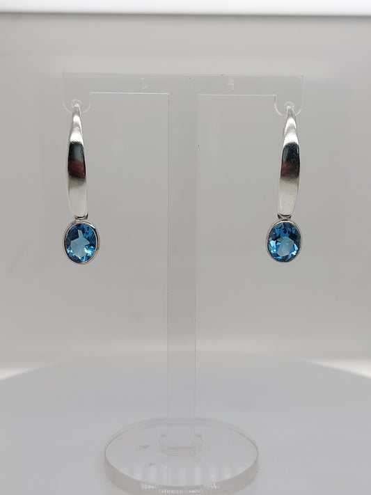 Swiss Blue Topaz Drops