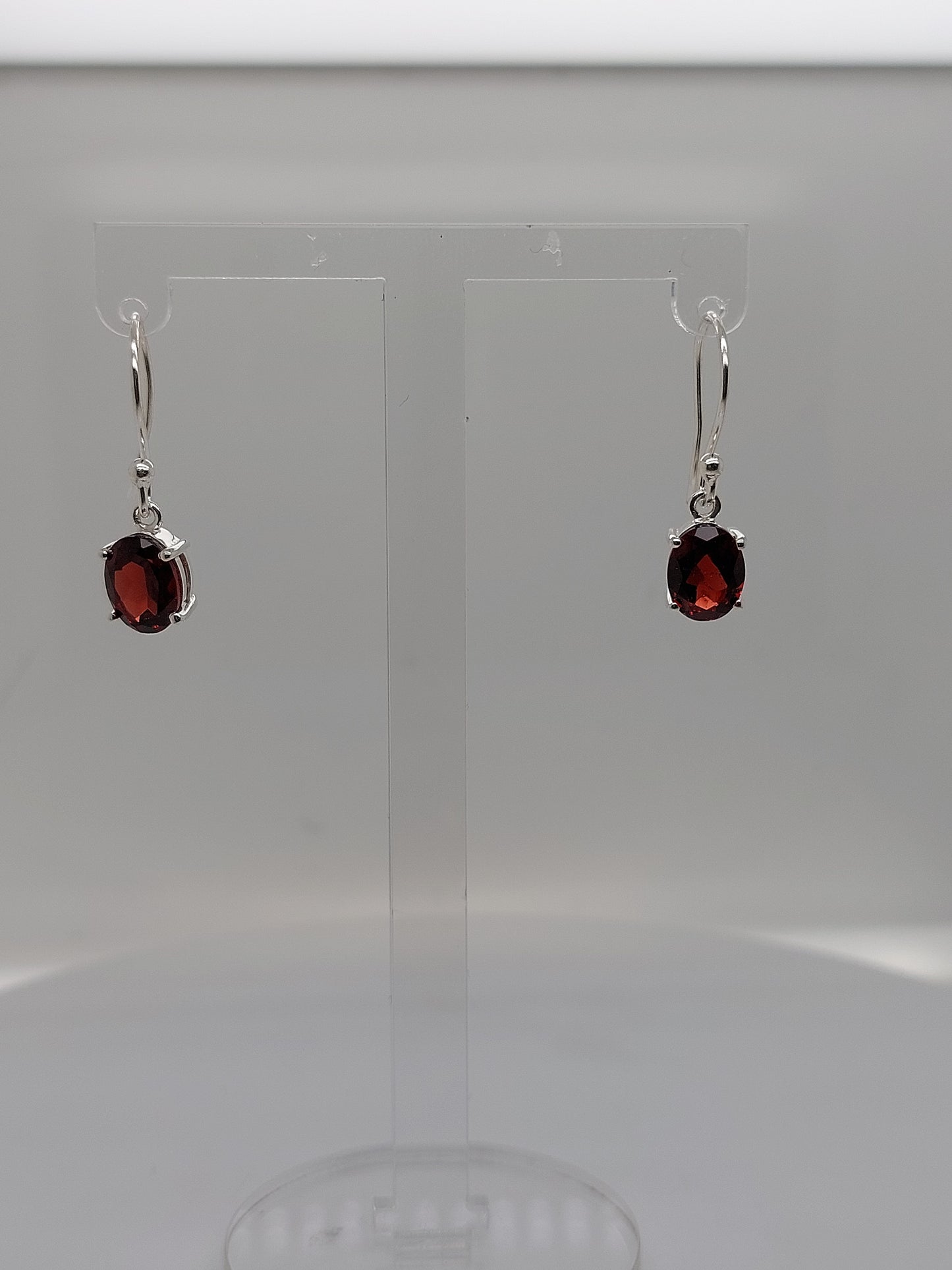 Oval Garnet Drops