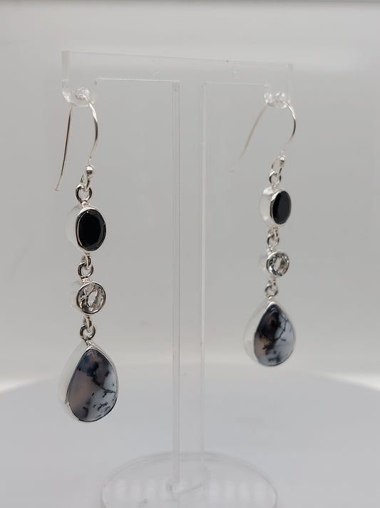 Multi Stone Earrings