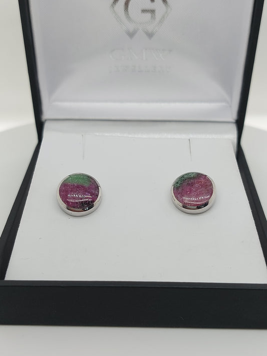 Ruby Zoisite Earrings