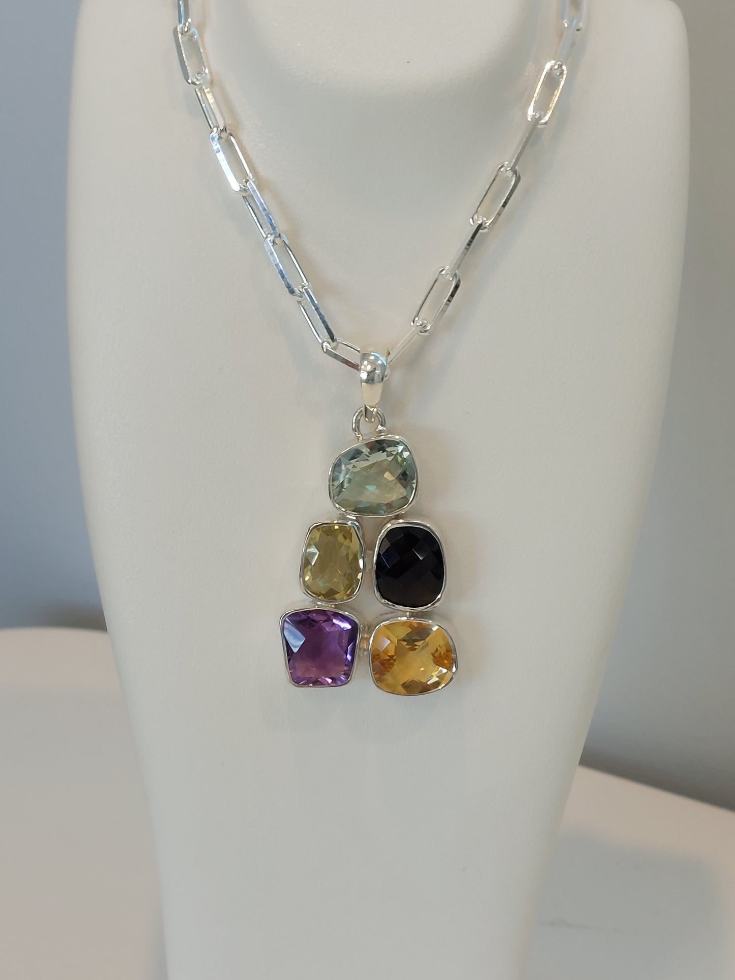 Multi Coloured Stone Necklace