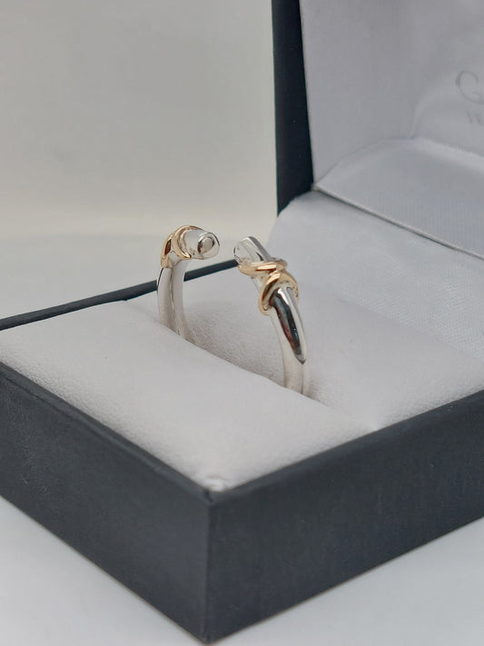 Two-Tone Open Ring