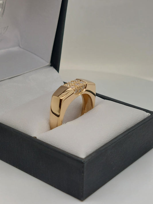 Rectangle Diamond Ring