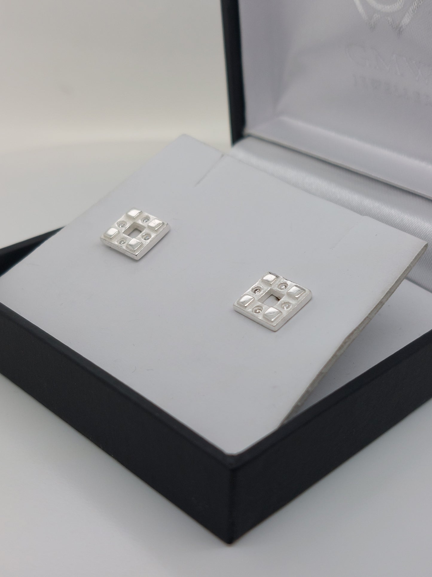 Square Diamond Studs