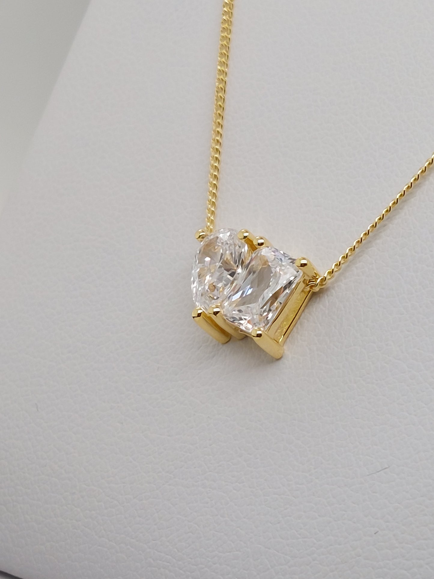 Yellow Pear & Emerald Cut Necklace