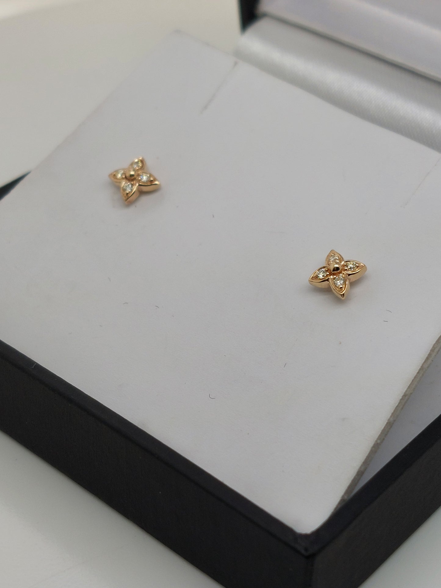 4 Diamond Stud Earrings