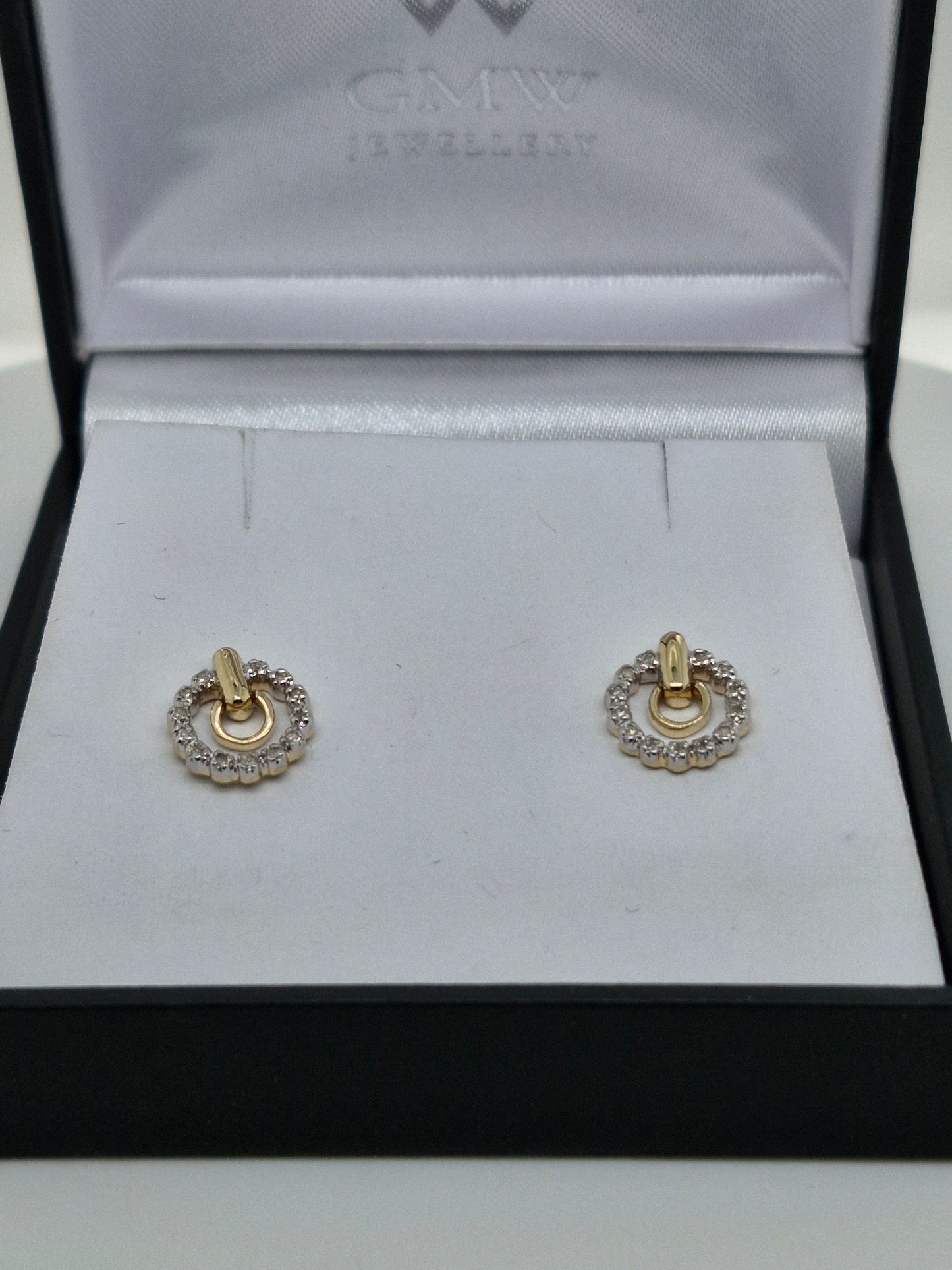 Diamond Circle Studs