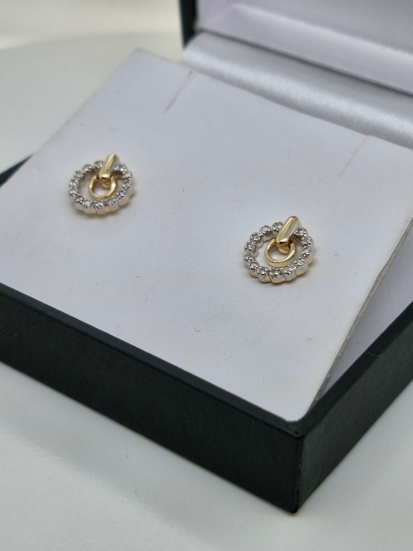 Diamond Circle Studs