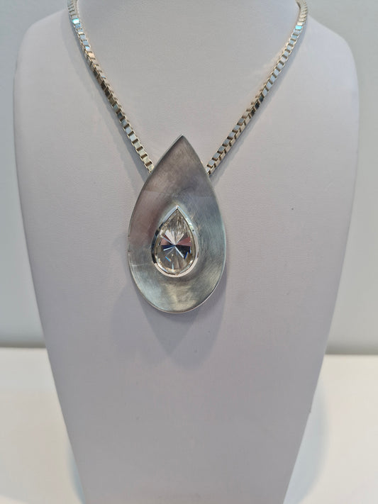 Triangle Topaz Pendant
