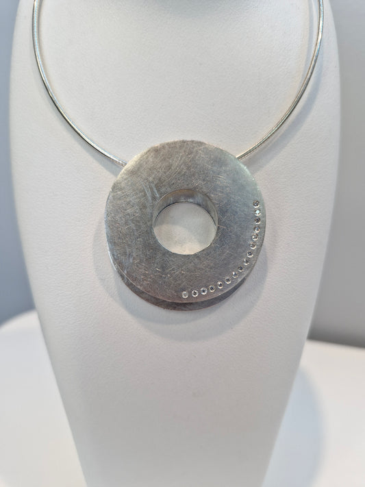 Double Open Circle Pendant