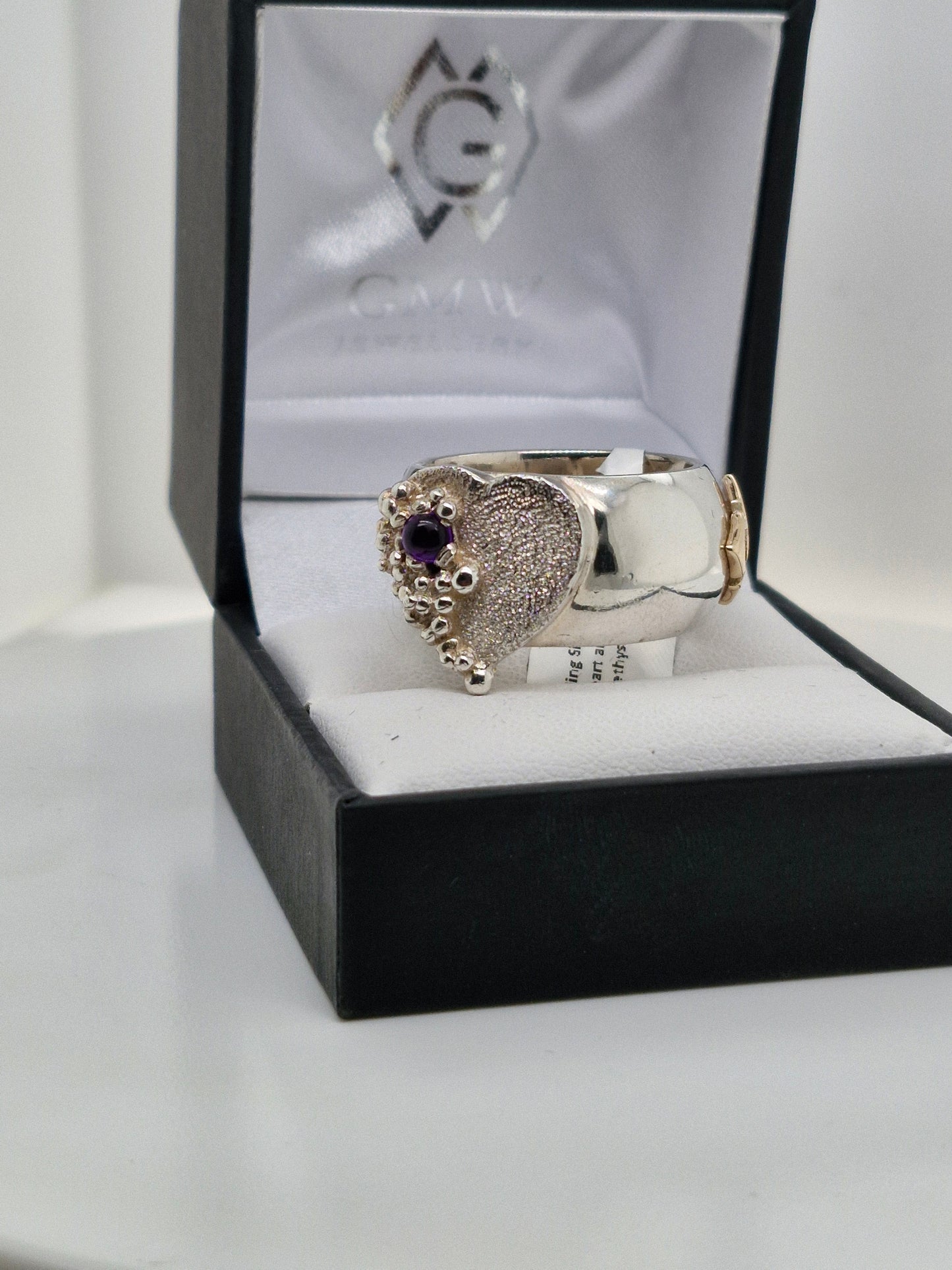 Amethyst Heart Ring