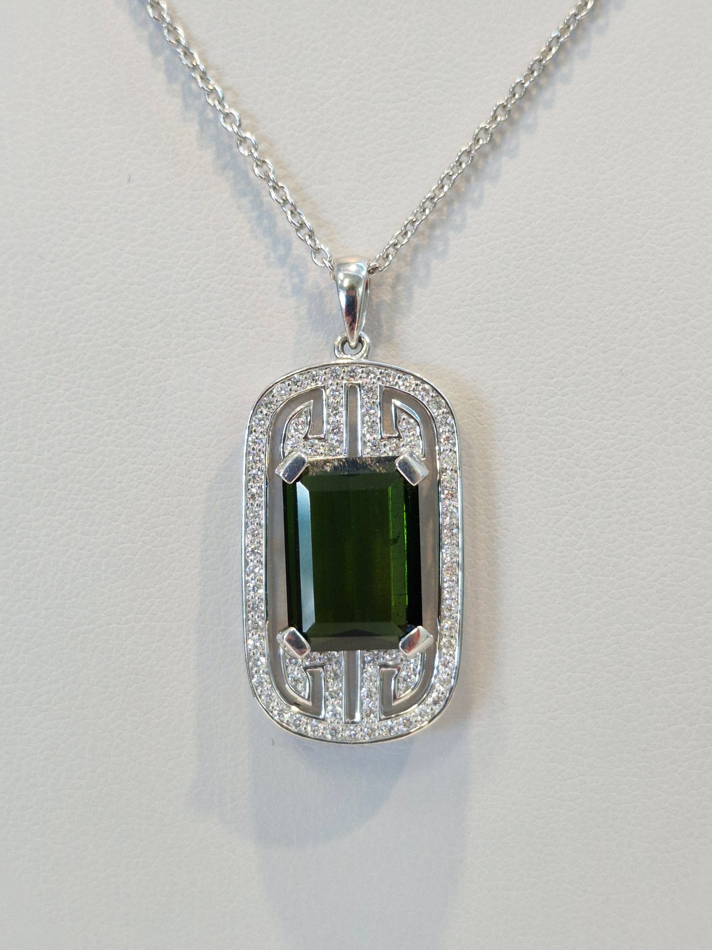 Green Tourmaline Pendant