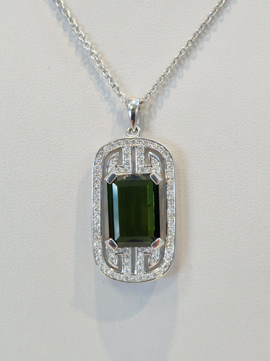 Green Tourmaline Pendant