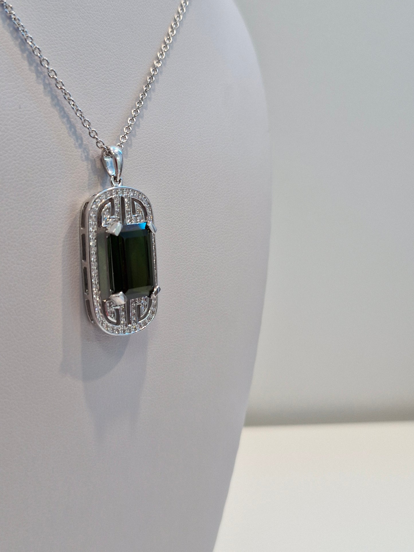 Green Tourmaline Pendant