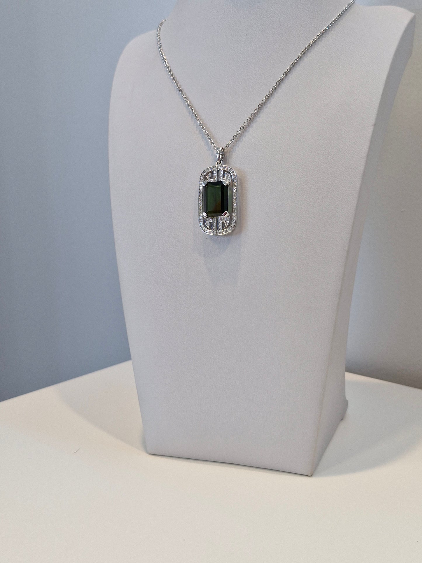 Green Tourmaline Pendant