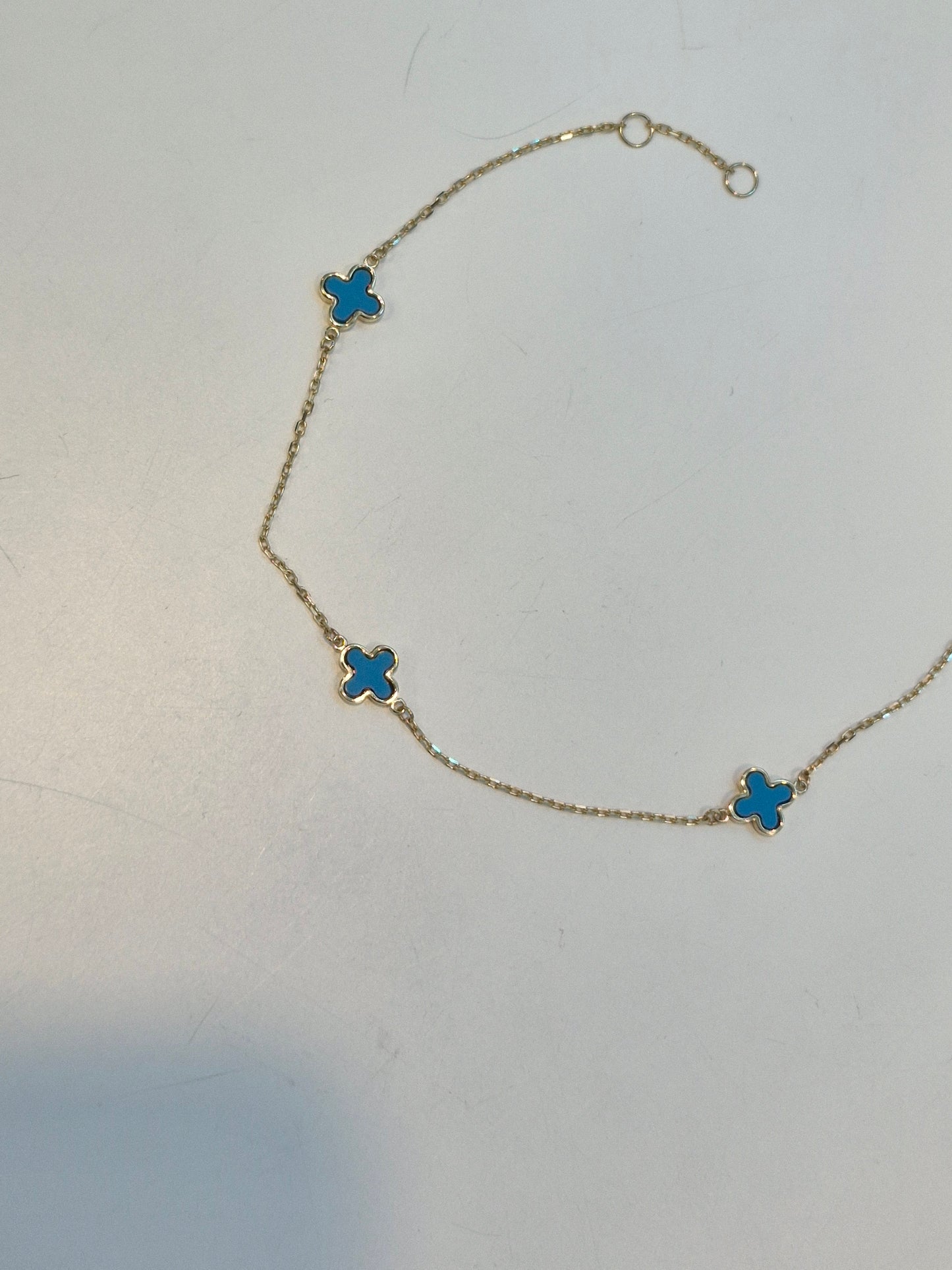 Turquoise Clover Bracelet