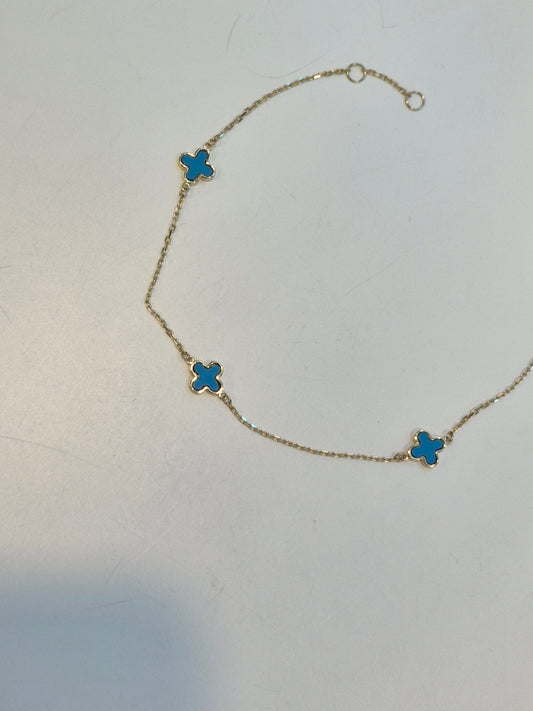 Turquoise Clover Bracelet