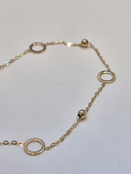 Bead & Circle Bracelet