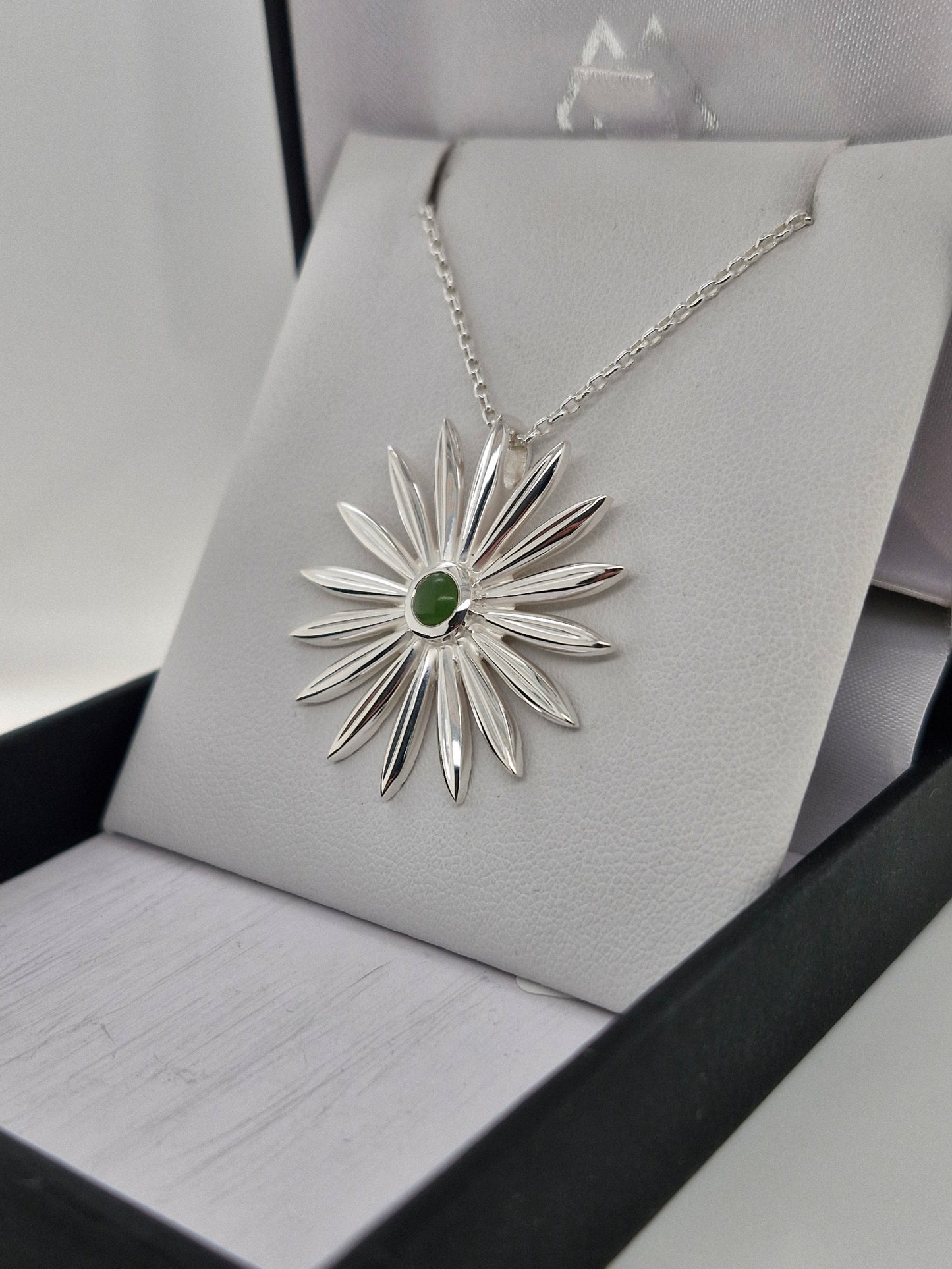 Greenstone Flower Necklace