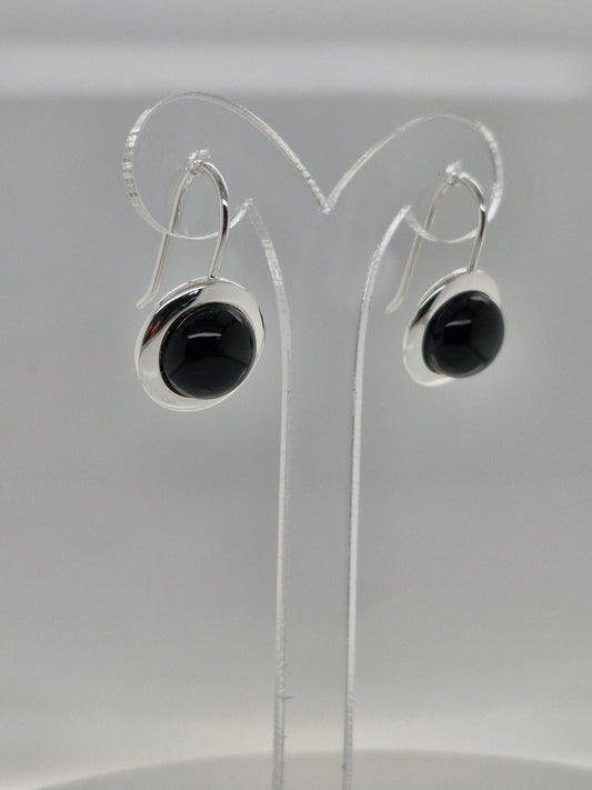 Husk Onyx Drop Earrings