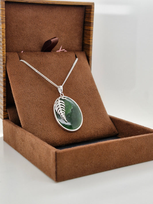 Greenstone Fern Necklace