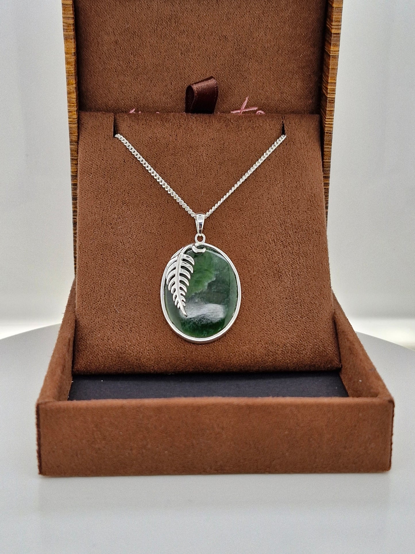 Greenstone Fern Necklace