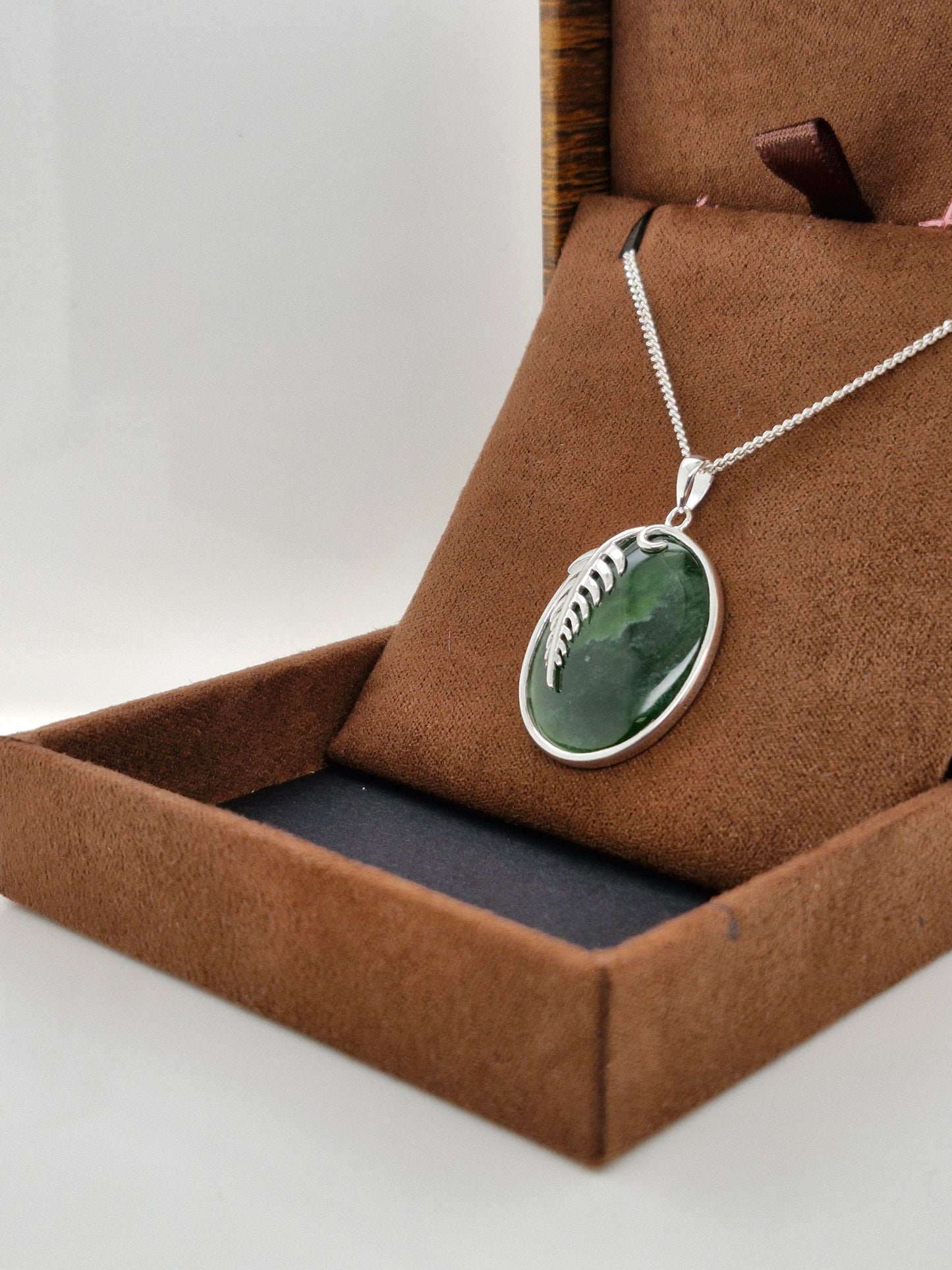 Greenstone Fern Necklace