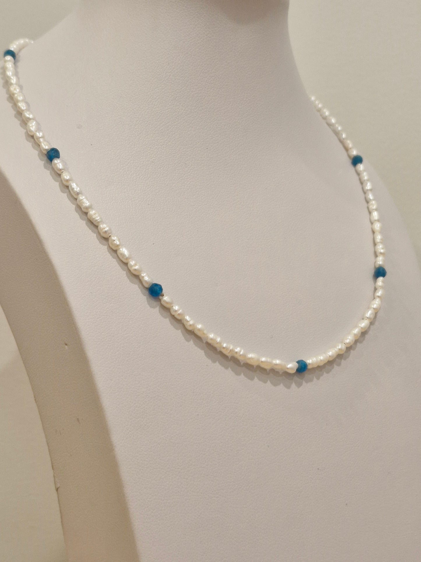 Apatite & Pearl Necklace