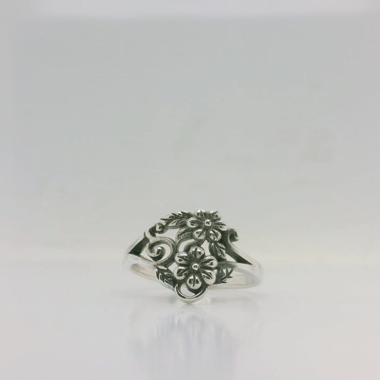 Oxidised Flower Ring