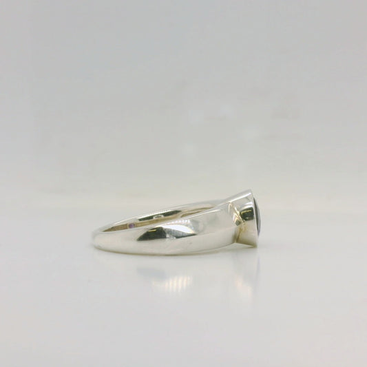 Rub Set Amethyst Ring