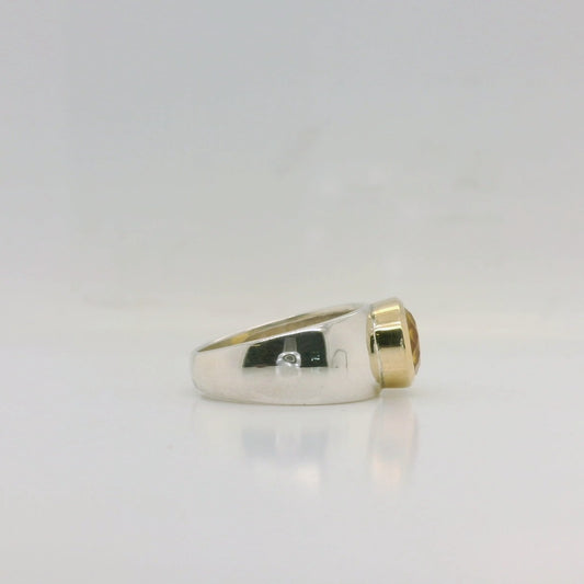 Two-Tone Citrine Ring