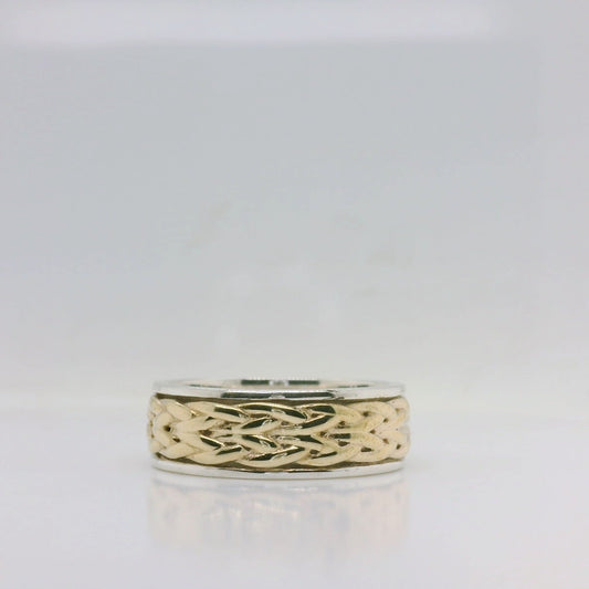 Gents Woven 4 Row Ring