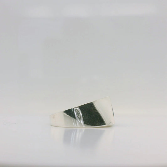 D-Shaped Topaz Ring