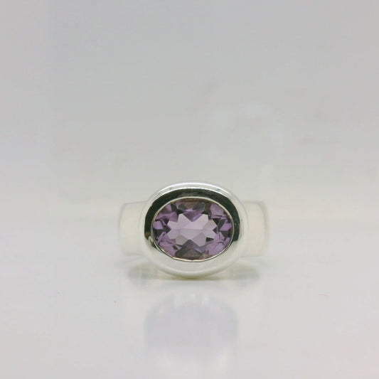 Chunky Amethyst Ring