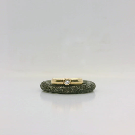 Two-Tone Oxidised Ring