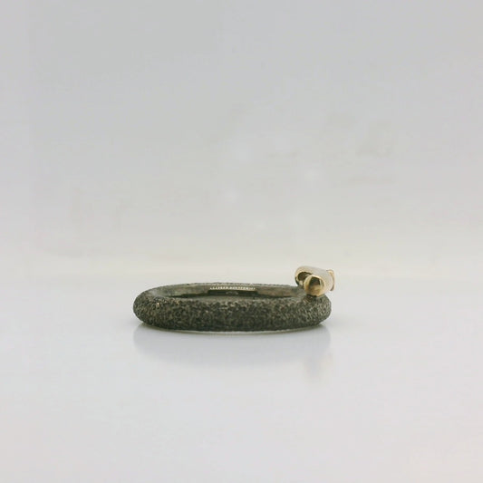 Two-Tone Oxidised Ring