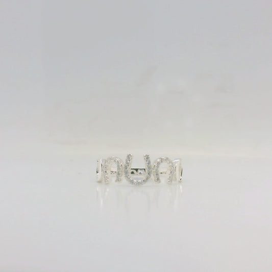 Horseshoe CZ Ring