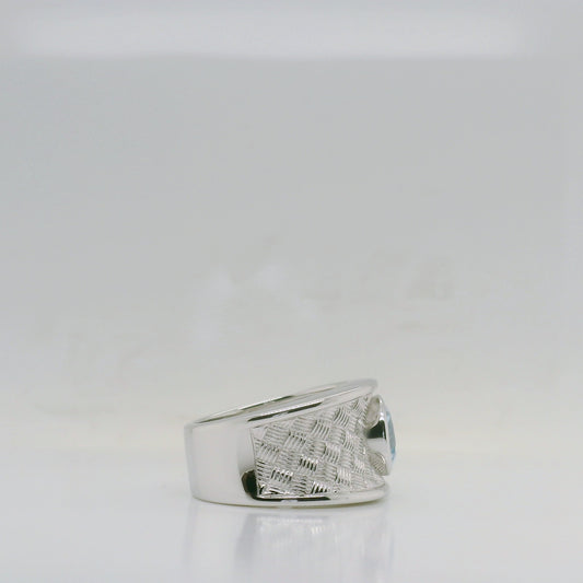 Textured Topaz Ring