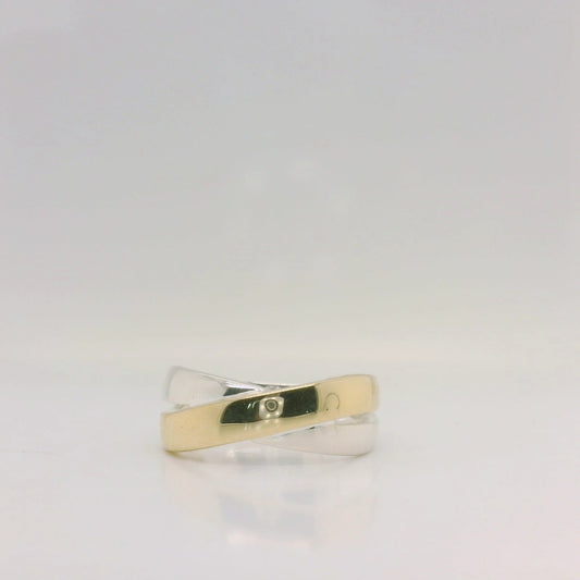 Two-Tone Crossover Ring
