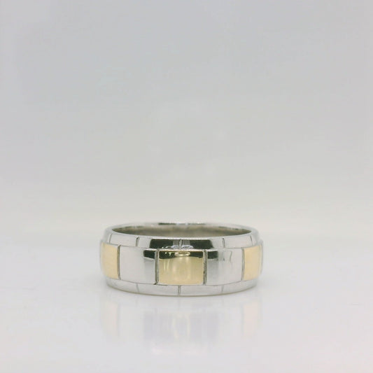 Two-Tone Brick Ring