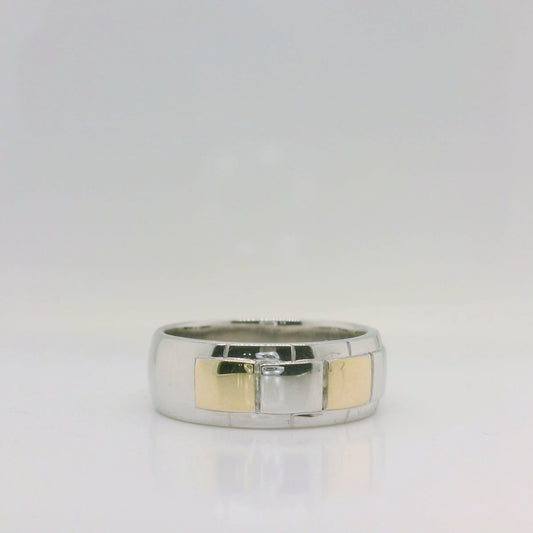 Two-Tone Brick Ring