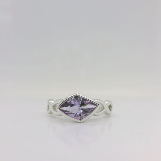 Woven Amethyst Ring