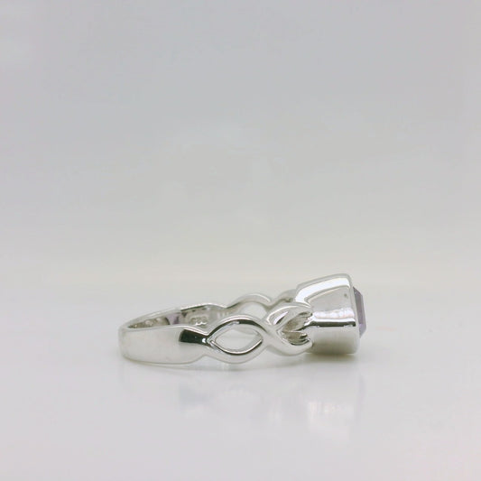 Woven Amethyst Ring