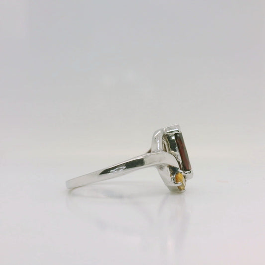 Garnet & Citrine Ring