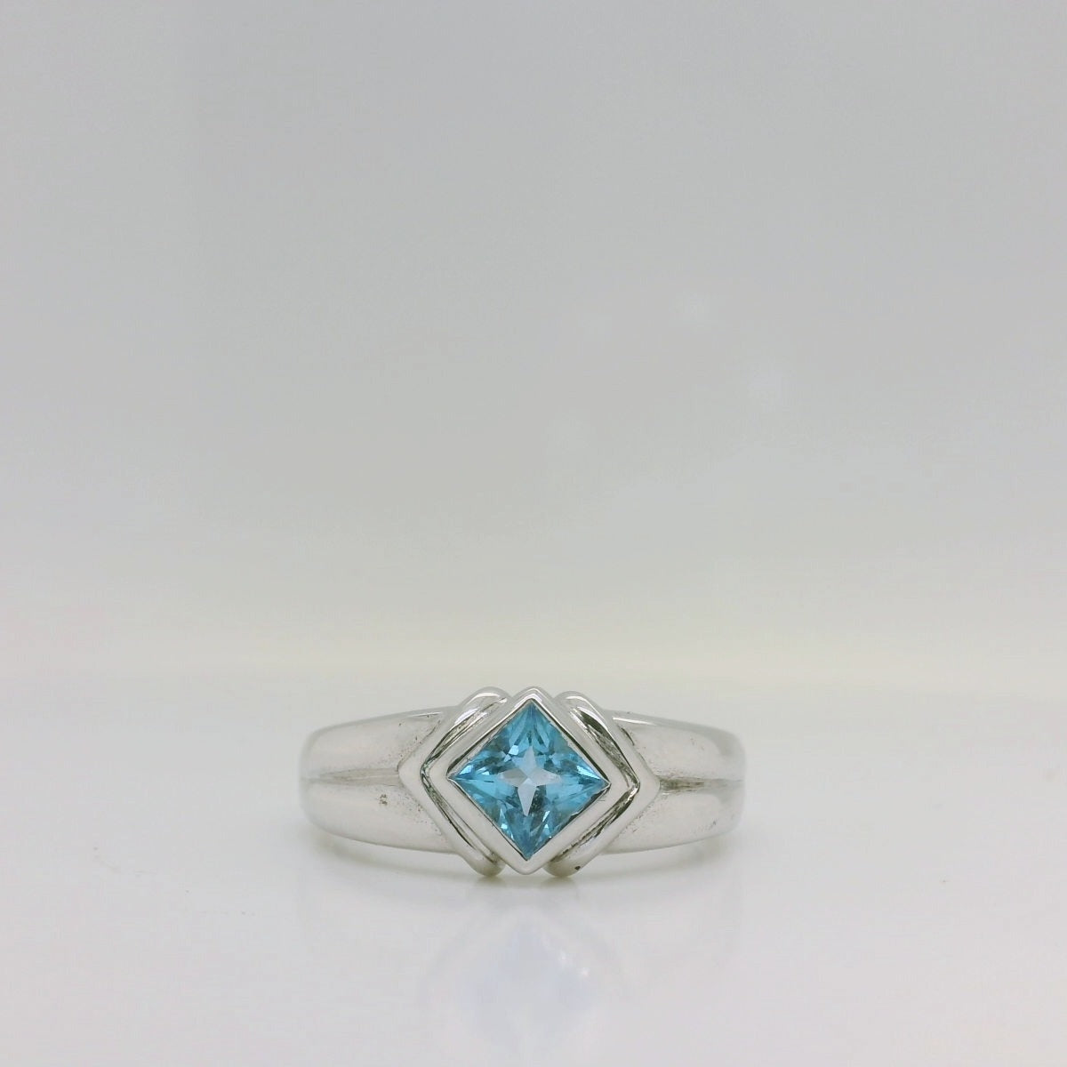 Angled Topaz Ring