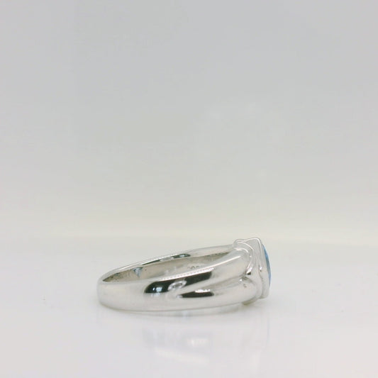 Angled Topaz Ring