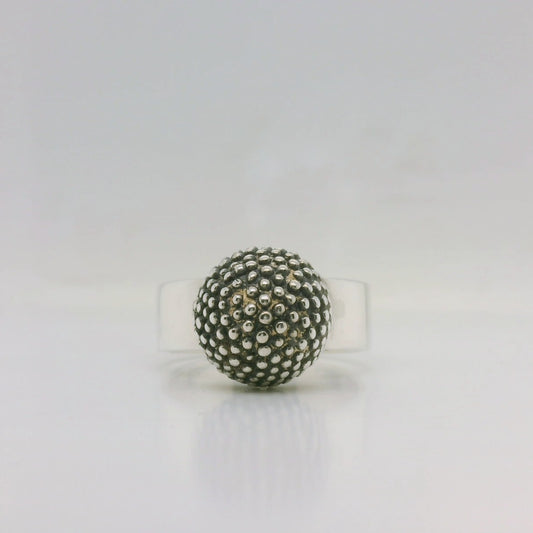 Oxidised Bauble Ring